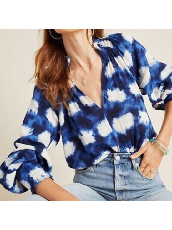 Anthropologie Tops - ANTHRO | PORRIDGE | Smocked Gauze Tie Dye Top medium